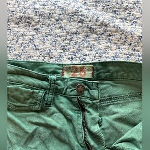 free people low/mid-rise straight leg corduroy pants